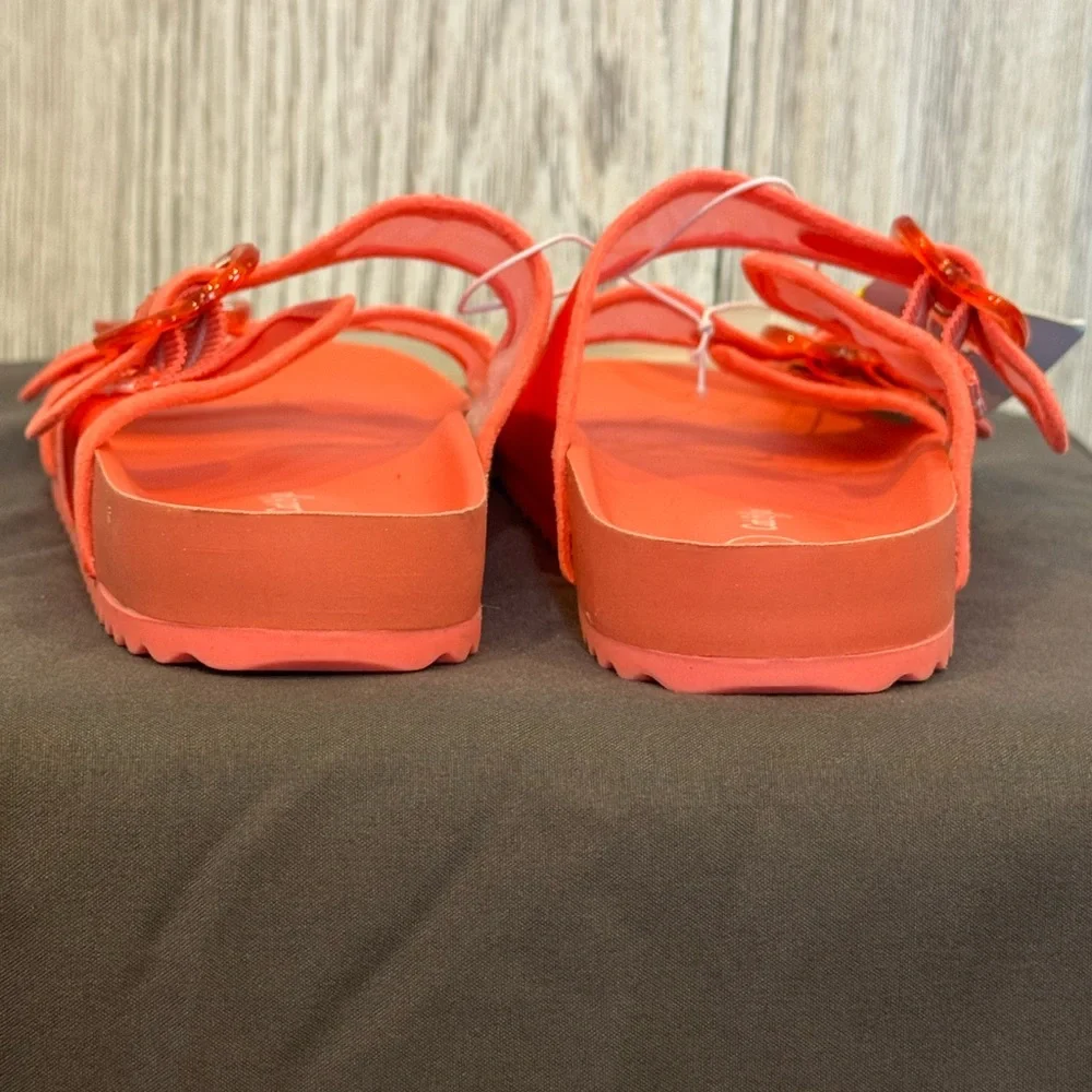 Cat & Jack Coral Slide Sandals NWT Sz 1 and Sz 4